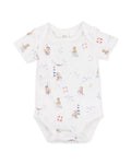 Bebe Axel Print Organic Bodysuit