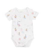 Bebe Axel Print Organic Bodysuit