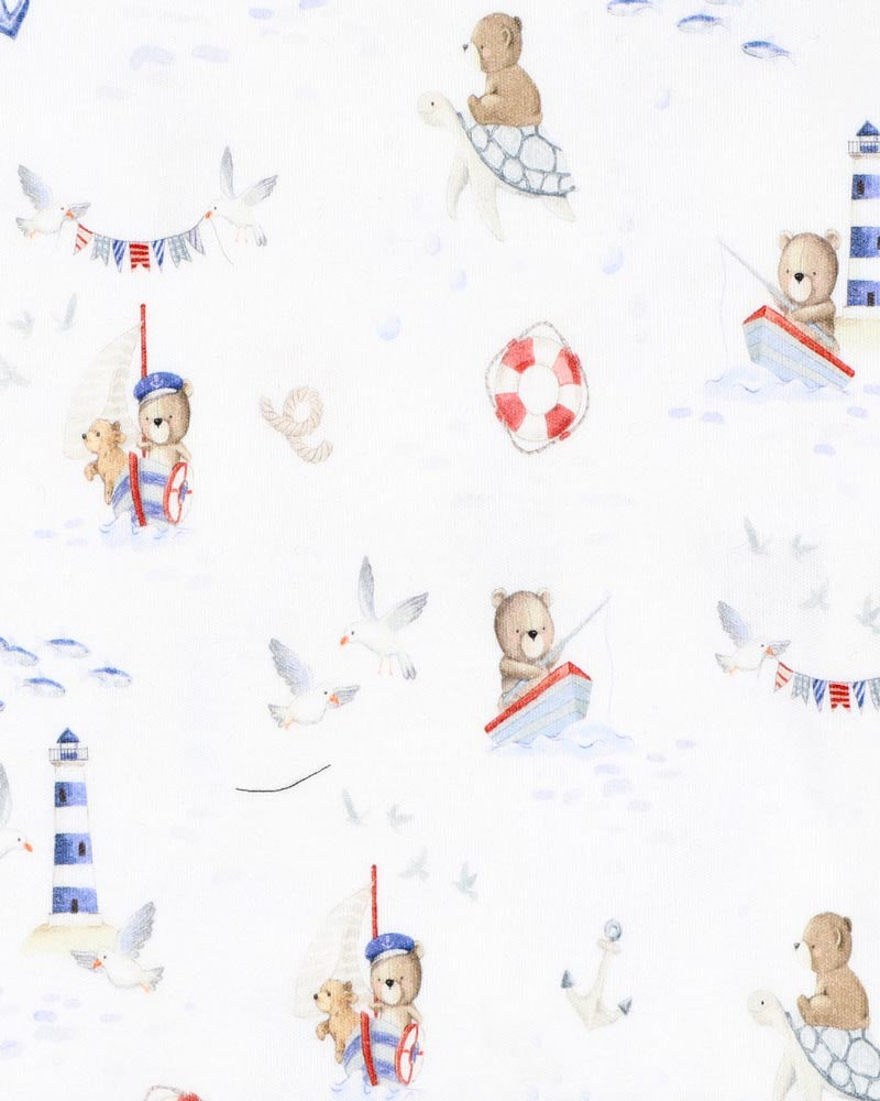 Bebe Axel Print Organic Bodysuit