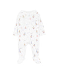 Bebe Axel Organic Print Long Sleeve Zipsuit