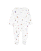 Bebe Axel Organic Print Long Sleeve Zipsuit