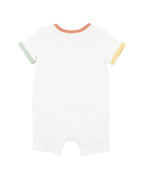 Bebe Ivan Camp Scene Short Sleeve Romper