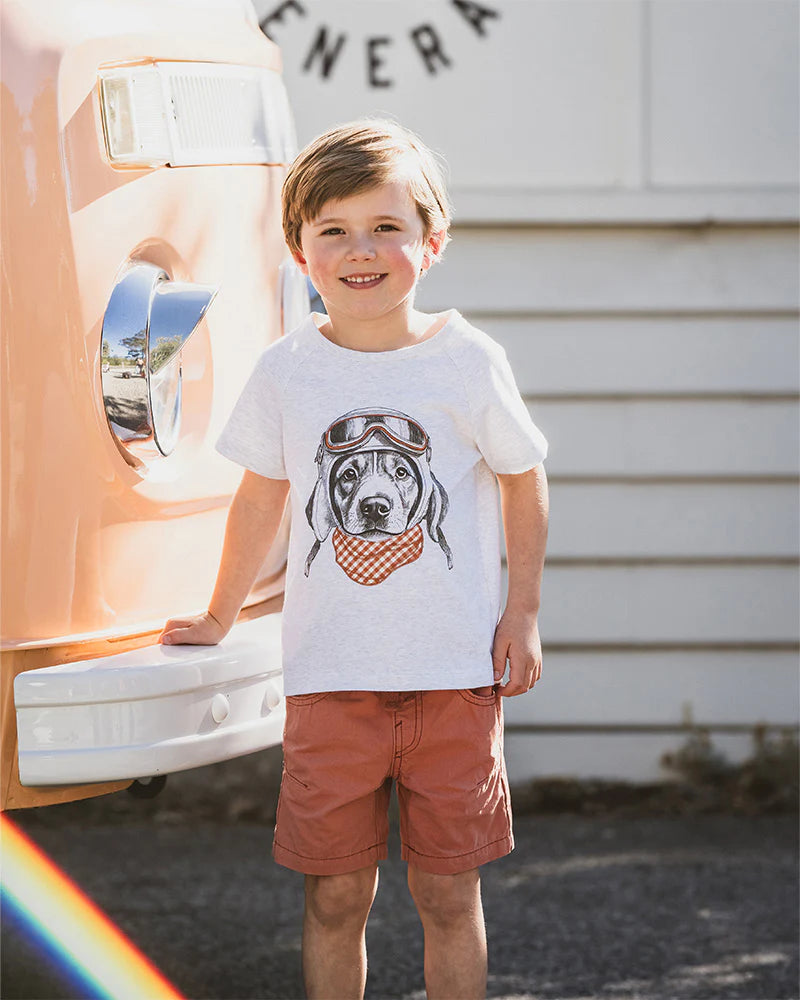 Bebe Haren Aviation Dog Tee