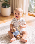 Bebe Brady Organic Short Sleeve Zip Romper
