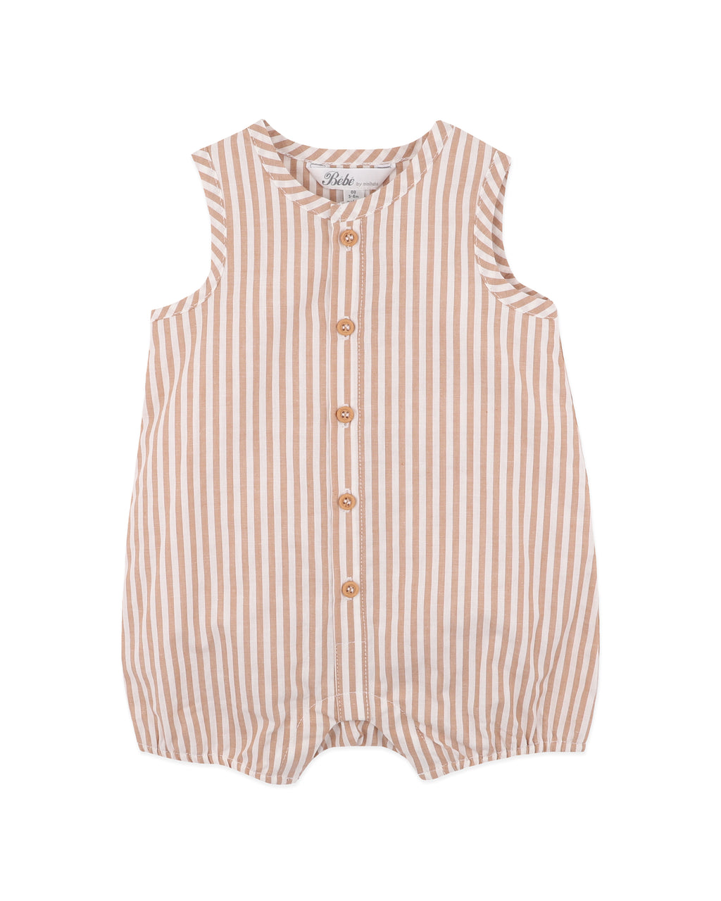 Bebe Brady Stripe Woven Romper