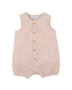 Bebe Brady Stripe Woven Romper