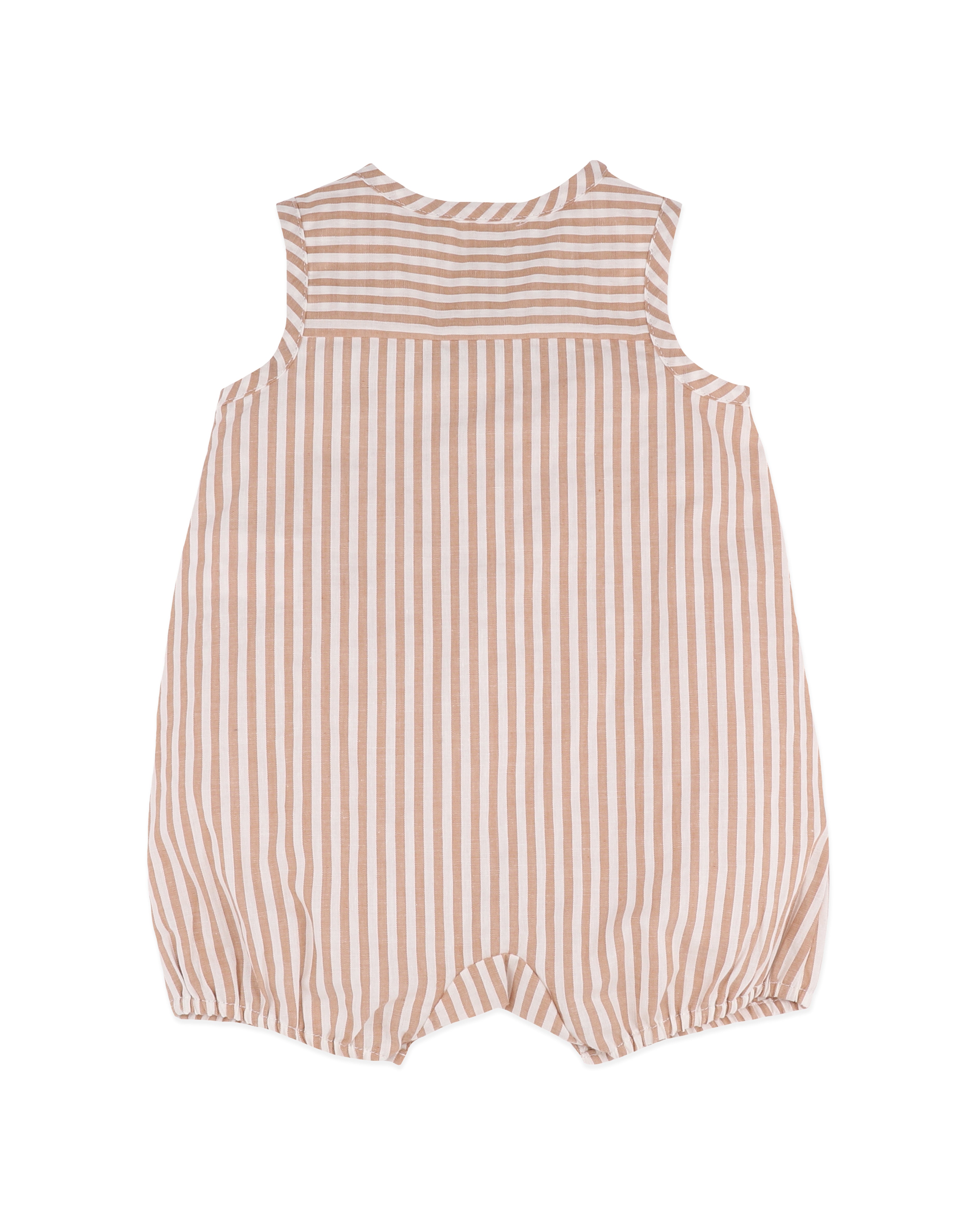 Bebe Brady Stripe Woven Romper