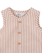 Bebe Brady Stripe Woven Romper
