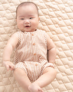 Bebe Brady Stripe Woven Romper