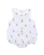 Bebe Brady Stripe Organic Button Up Bodysuit