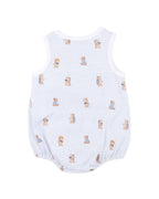 Bebe Brady Stripe Organic Button Up Bodysuit