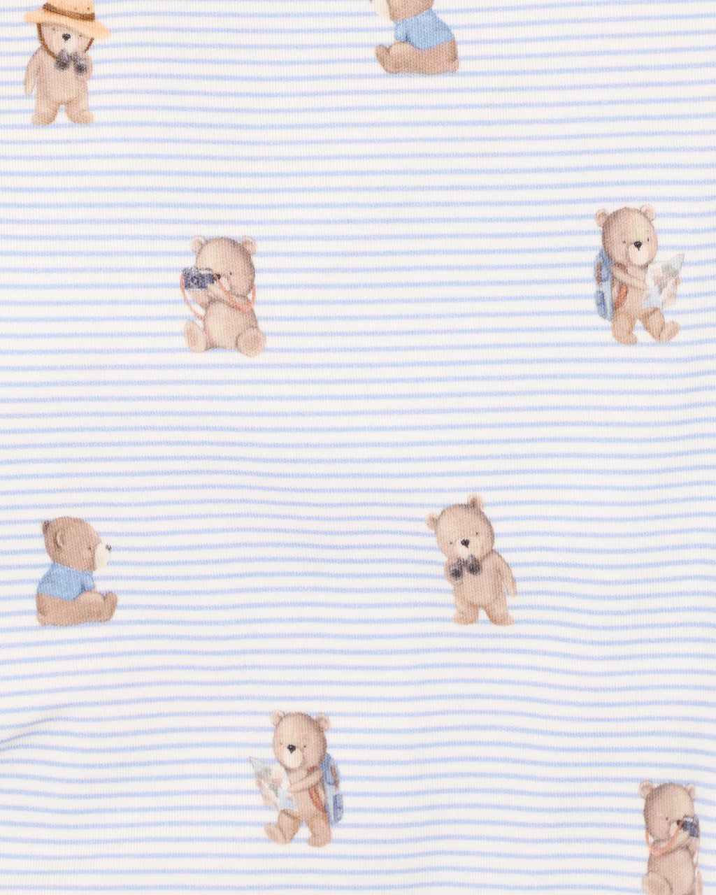 Bebe Brady Stripe Organic Button Up Bodysuit
