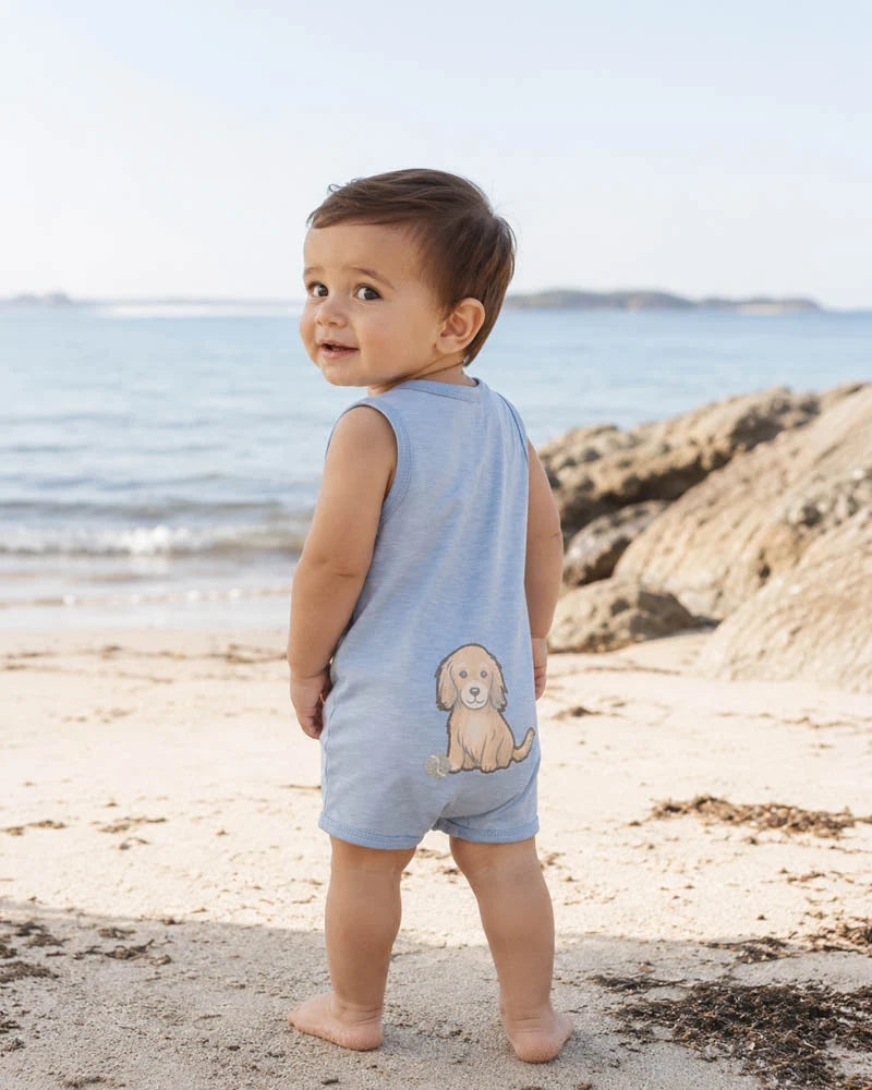 Minihaha Max Print puppy Romper