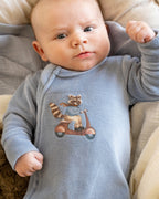 Bebe Alvin Velour Zip Onesie