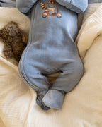 Bebe Alvin Velour Zip Onesie