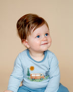 Bebe Alvin Organic Stripe LS Bodysuit