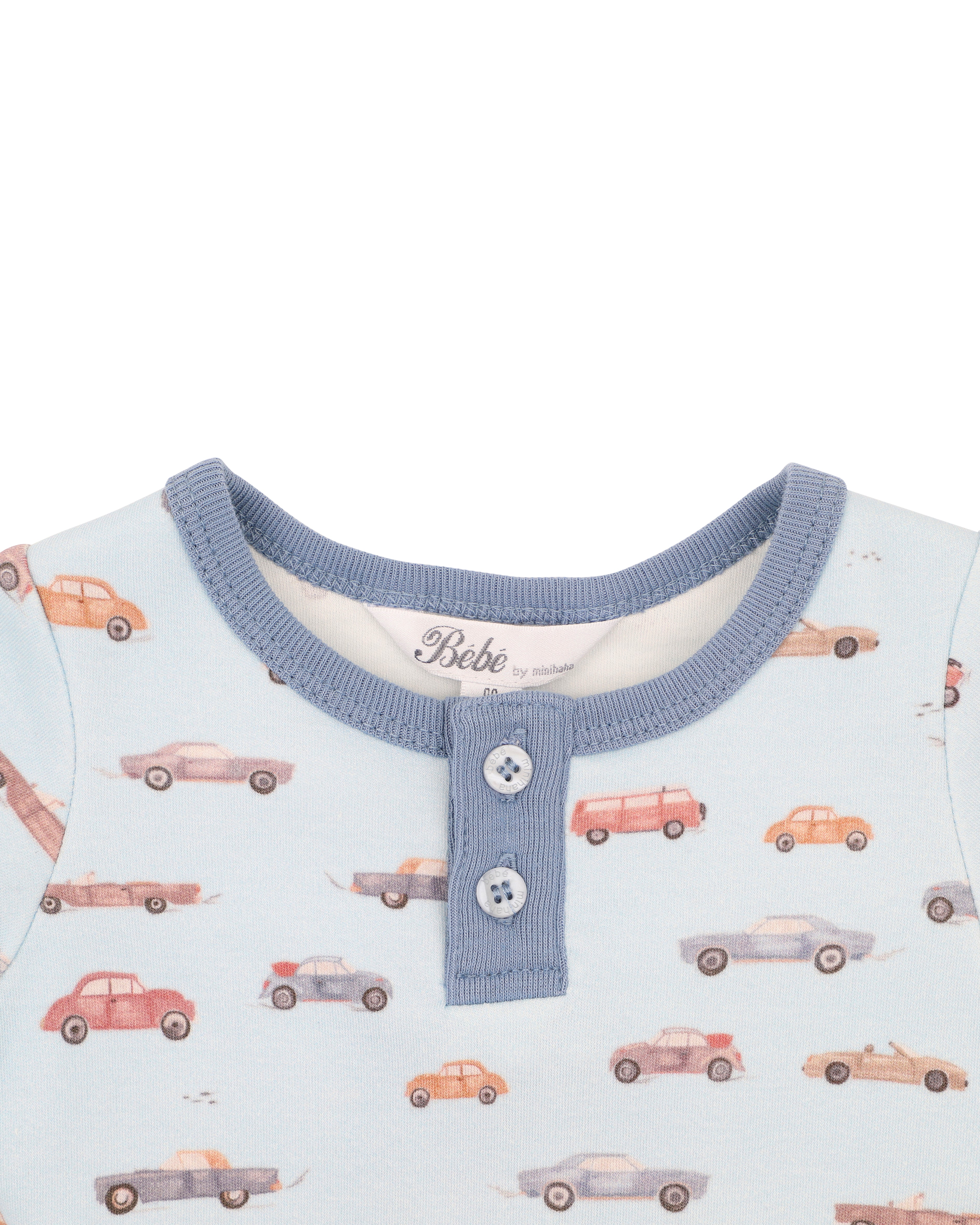 Bebe Alvin Car Organic LS Bodysuit