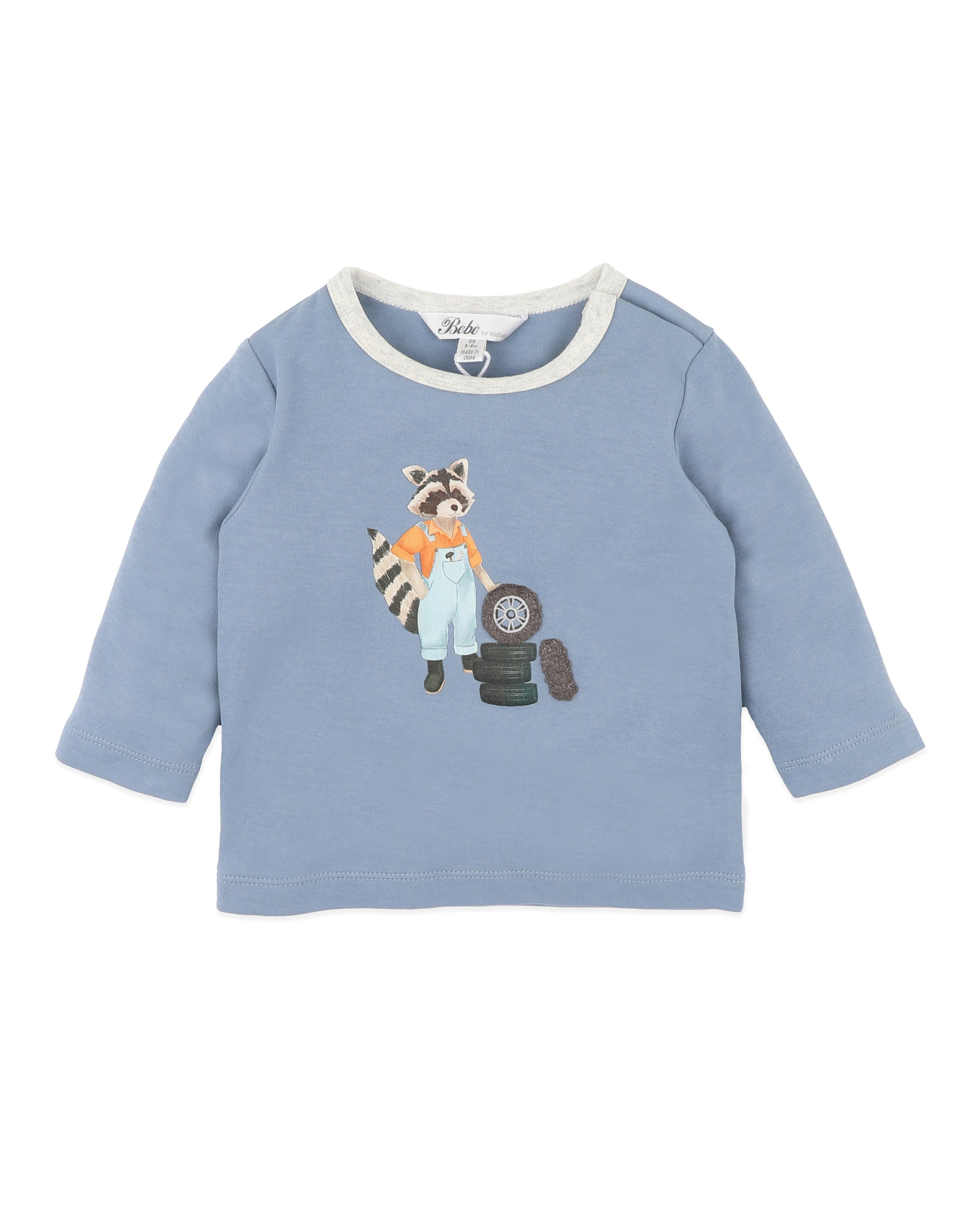 Bebe Alvin Raccoon Organic LS Tee
