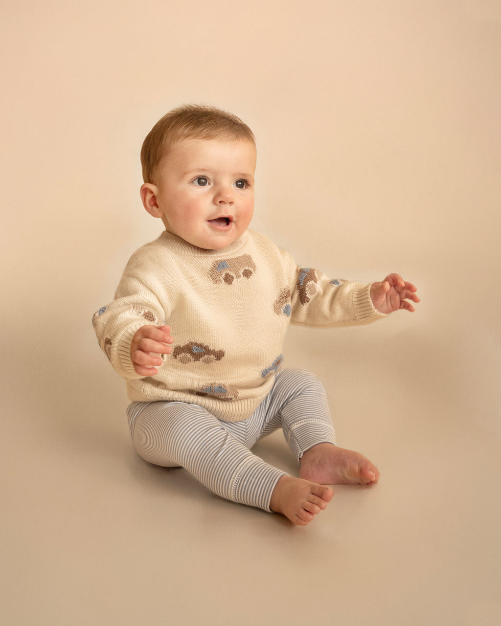 Bebe Alvin Stripe Organic Leggings