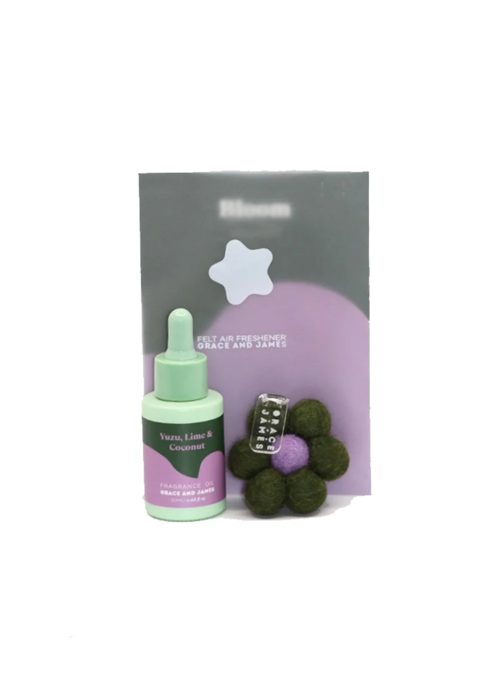 Grace and James Yuzu, Lime & Coconut - Felt Air Freshener