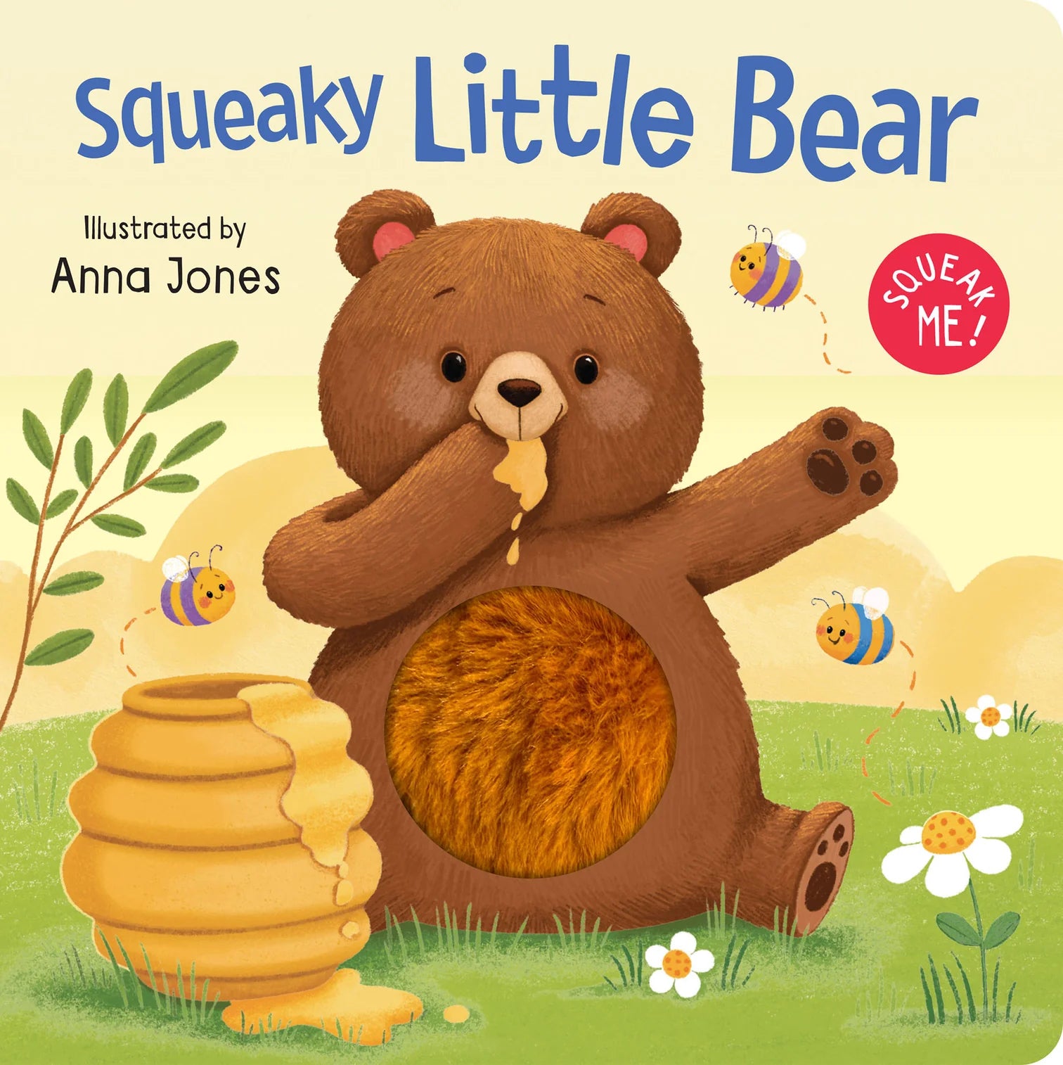Lake Press Squeaky Plush Board Book - Squeaky Little Bear
