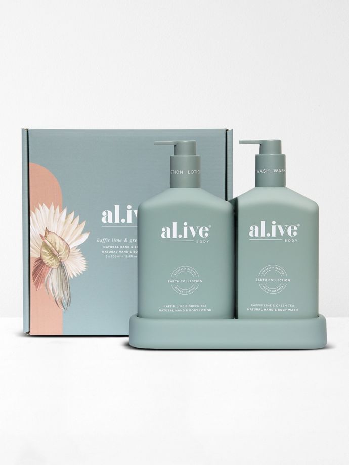 Al.ive Body Kaffir Lime & Green Tea Wash & Lotion Duo