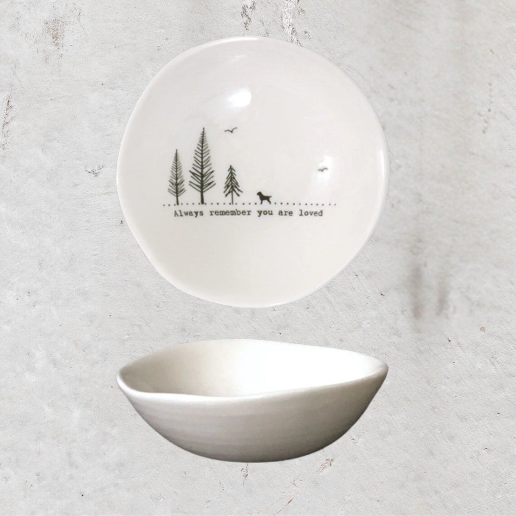 East Of India Wobbly Porcelain Bowls Medium