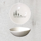 East Of India Wobbly Porcelain Bowls Medium