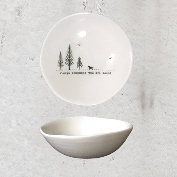 East Of India Wobbly Porcelain Bowls Medium