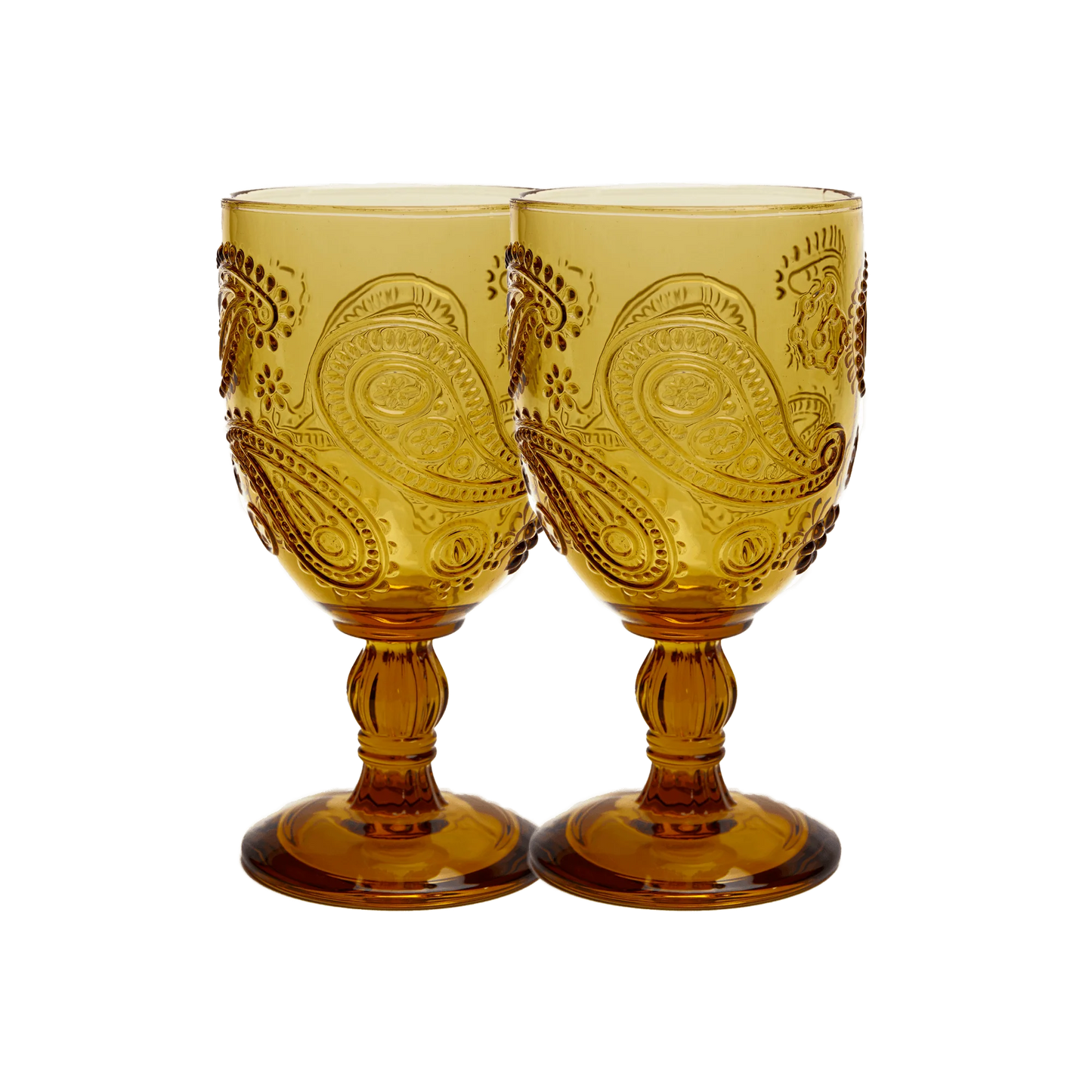 Wandering Folk Goblet Glass - Set Of Two