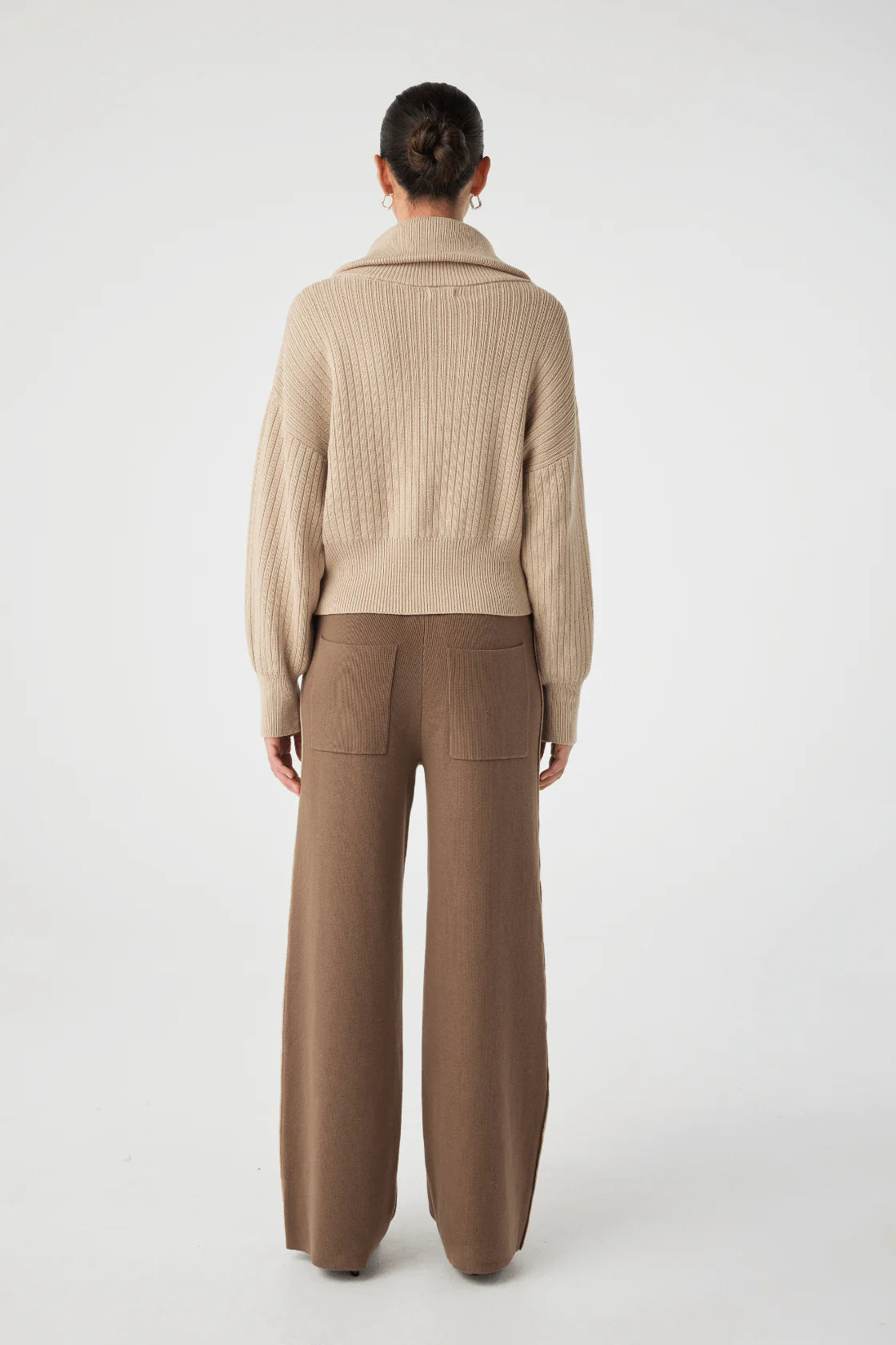 ARCAA Quincy Zip Sweater - Taupe