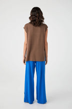 ARCAA Ada Cotton Linen Vest - Cacao