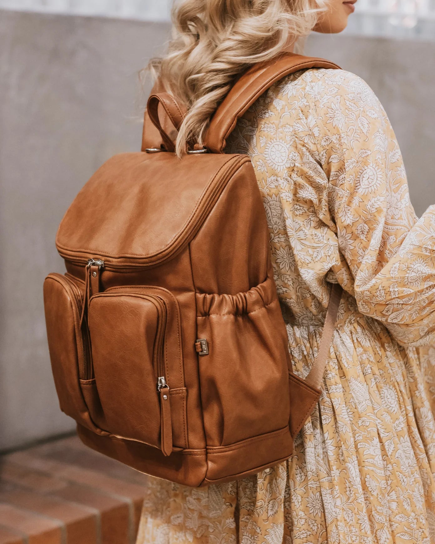 Oi Oi-Signature Nappy Backpack - Vegan Leather