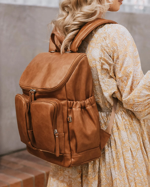 Oi Oi-Signature Nappy Backpack - Vegan Leather