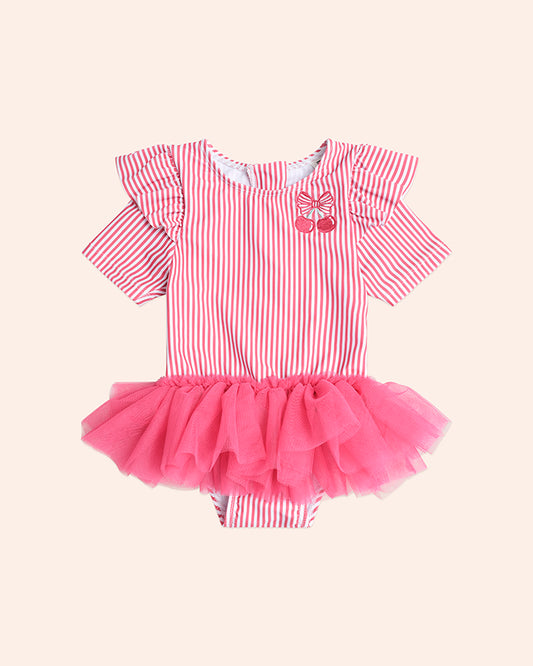 Huxbaby Ballerina Swimsuit Cherry Pie Stripe
