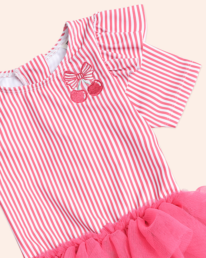Huxbaby Ballerina Swimsuit Cherry Pie Stripe