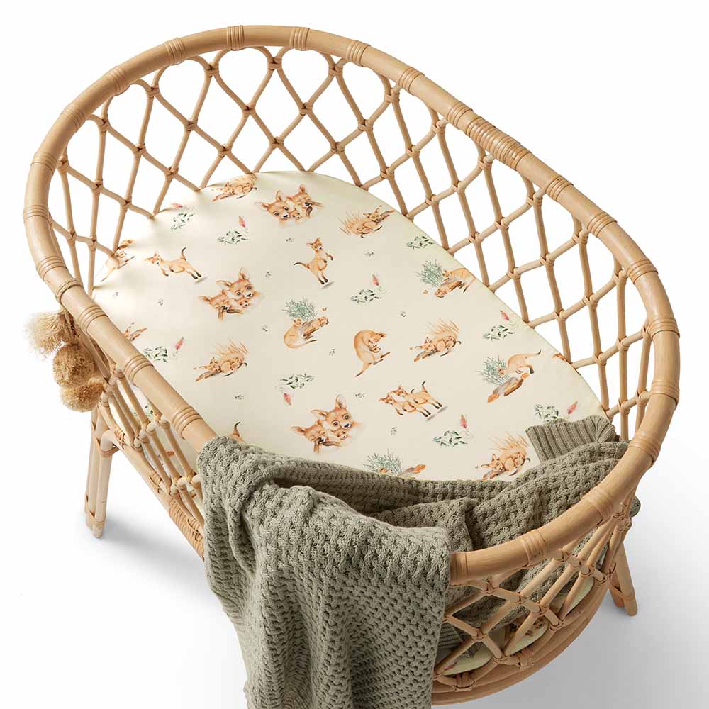 Snuggle Hunny Kanga Organic Bassinet Sheet / Change Pad Cover