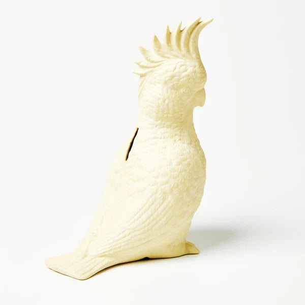 Jones & Co Ceramic Cockatoo Money Box Yellow