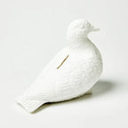 Jones & Co Ceramic Pigeon Money Box White