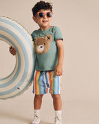 Huxbaby Beach Stripe Swim Short