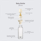 Bibs Baby BPA-Free PP Bottle Set 270ml Latex- Assorted