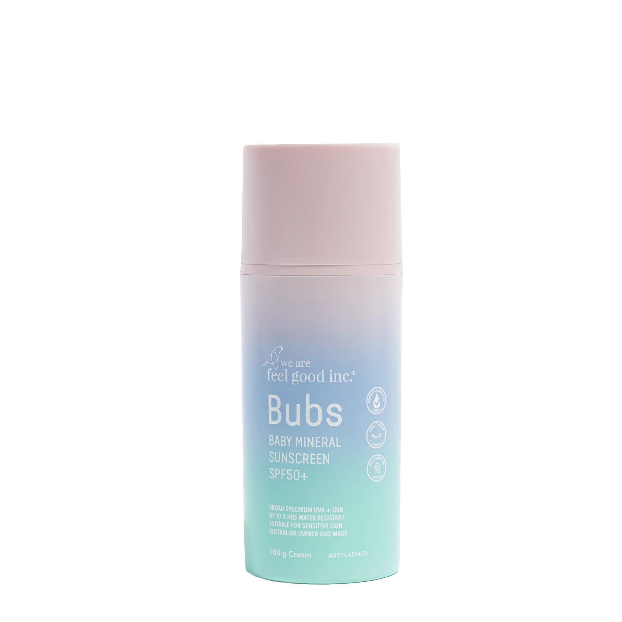We Are Feel Good Inc- Bubs Baby Mineral Sunscreen SPF50+