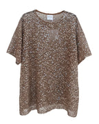 By Frankie Sequins Knit Oversized Tee - Assorted