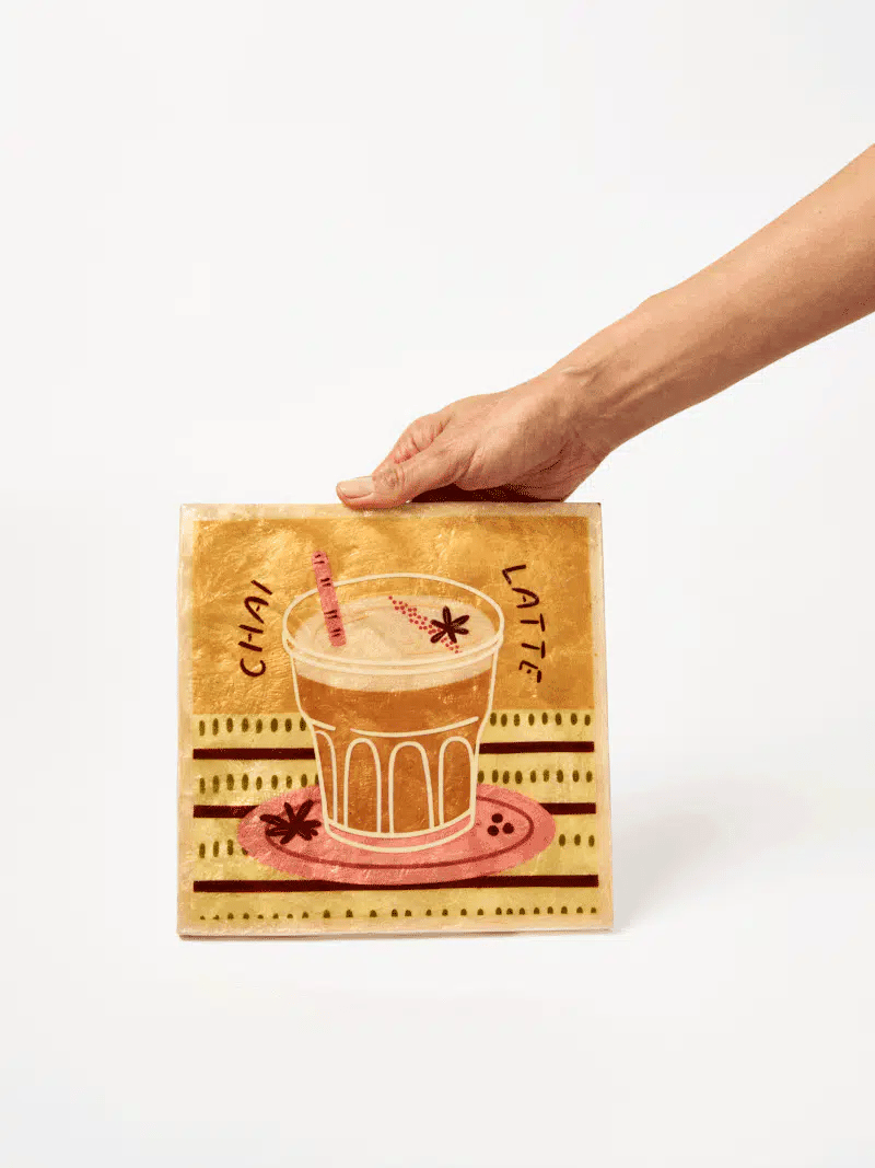 Jones & Co Barista Wall Art CHAI LATTE
