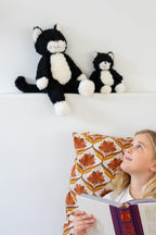 Nana Huchy Checkers the Kitten Black