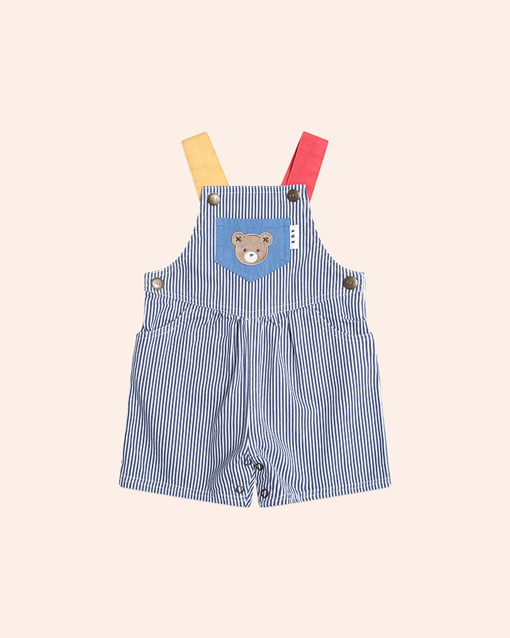 Huxbaby Classic Stripe Short Overalls