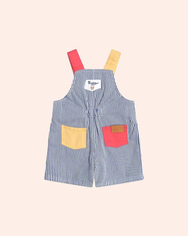Huxbaby Classic Stripe Short Overalls