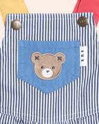 Huxbaby Classic Stripe Short Overalls