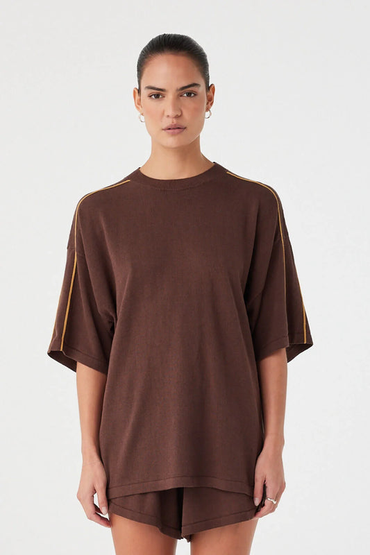 ARCAA Pippa Oversized Tee - Espresso