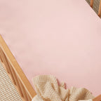 Snuggle Hunny Fitted Cot Sheet - Baby Pink